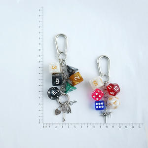 سلسلة مفاتيح بلياردو نيو ستار <span class=keywords><strong>2026</strong></span>، قلادة نرد الحظ الوردي على طراز Y2K، زينة للحقائب وحلية للمفاتيح - Product Image 2