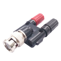 Prise banane BNC nickelée 4 mm, vidéo BNC rotative 2 bornes, prises bananes BNC mâle et femelle rotatives 2x femelle