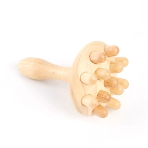 Ensemble d'outils de <span class=keywords><strong>massage</strong></span> en bois à manivelle, drainage lymphatique, modelage du corps, masseur gua sha, spa pour les pieds, traitement de la cellulite - Product Image 1