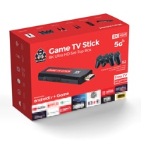 Console de jeu vidéo classique de haute qualité X2Plus 8K HD Android TV avec deux manettes sans fil 2.4G rétro et jeux 3D