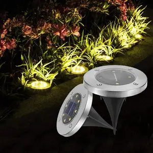 Waterproof Landscape Uplight LED Underground Lights Solar Deck Lights Outdoor Stair Lights