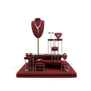 Présentoir de bijoux en métal de vitrine de bijoux de couleurs multiples de haute qualité - Product Image 5