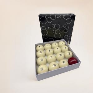 Juego de 16 bolas de billar americano de resina de 68 mm para uso amateur - Product Image 1