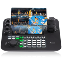 Controlador de Teclado para 3 Cámaras PTZ, Paquete de Cámaras de Transmisión, Cámaras PTZ 20X, Seguimiento por IA, Transmisión en Vivo, Controlador PTZ, Switch PoE