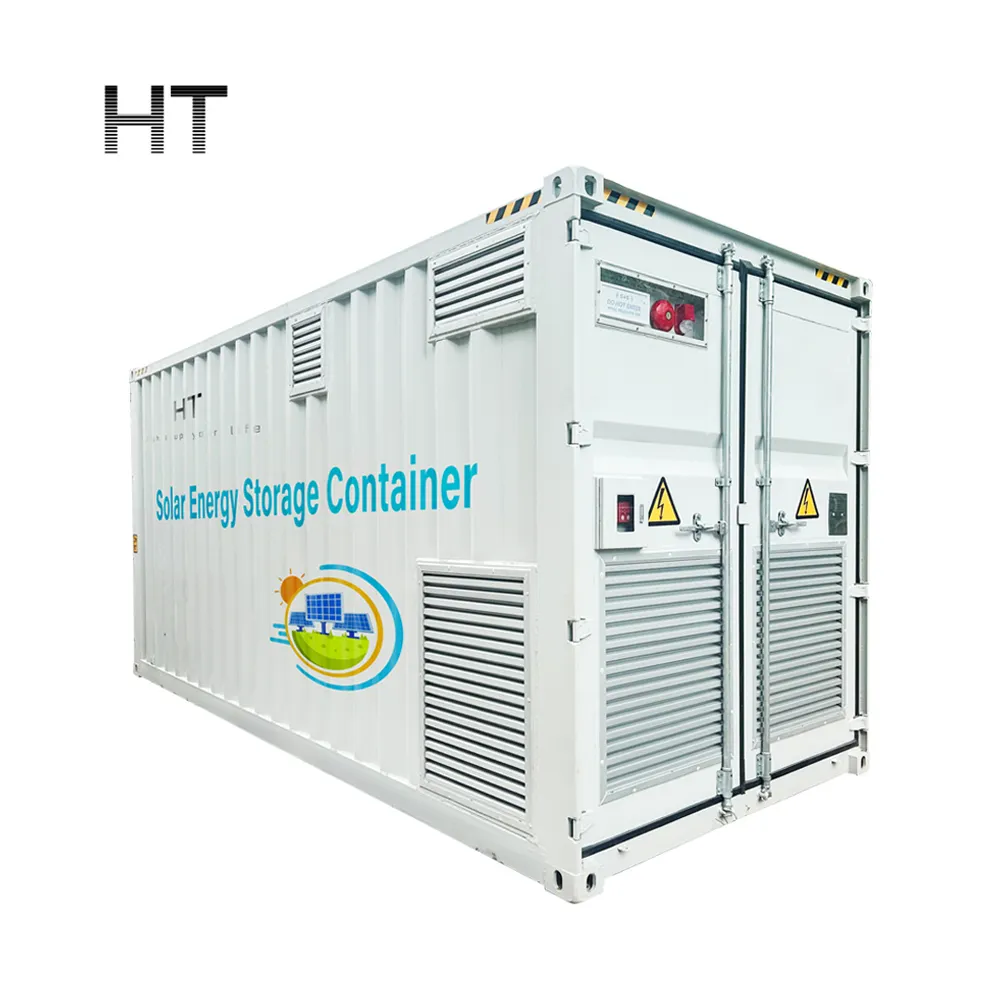 500KWH 1MWH kapalı ızgara yüksek gerilim endüstriyel ticari batterie Lifepo4 lityum enerji depolama çözümü sistemi 40Ft konteyner