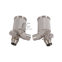 Katup Vakum Aliran Tinggi 200CELL Downpipe Exhaust Head untuk Porsche 911 991.2 GT2 RS Sistem Performa Instalasi Sempurna 1:1