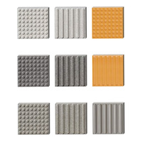 Pavé de signalisation gaufré pour extérieur, sans obstacle, pour allées de sécurité, pavage industriel, bloc de signalisation de circulation, sécurité routière