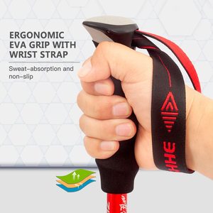 Anthrive Outdoor Alpenstock lega di alluminio telescopico pieghevole <span class=keywords><strong>campeggio</strong></span> bastoni da passeggio escursionismo bastoncini da Trekking - Product Image 4