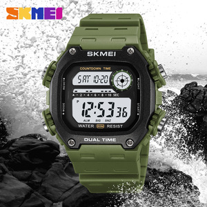 <span class=keywords><strong>Skmei</strong></span> 2126 nouveau design chinois homme montre numérique Offre Spéciale bracelet en PU lumineux multi fonction stockage décontracté montre reloj - Product Image 2