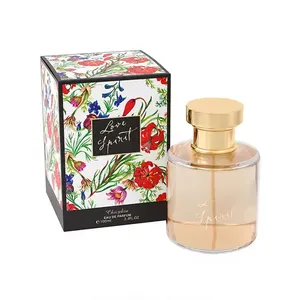 Fragancia fina perfume de mujer 100 ML botella de vidrio perfume fragancia floral LOVELY ROMANCE