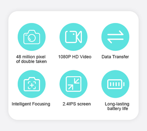 Kamera Digital Anak Laki-laki dan Perempuan, Kamera Swafoto Mainan 48MP 1080P HD Balita - Product Image 2