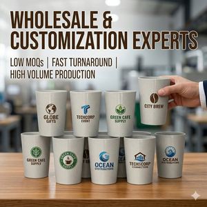 Taza de café reutilizable de 12 oz con logo personalizado, hecha de PP ecológico de grado alimenticio, apta para microondas y lavavajillas, ideal para fiestas, venta al por mayor. - Product Image 4