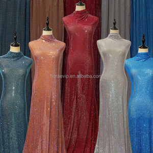 FB001 <span class=keywords><strong>Net</strong></span> tùy chỉnh hotfix Rhinestone Bling lưới vải tuyệt đẹp đầy đủ tinh thể vải cho sáng Ăn mặc - Product Image 3