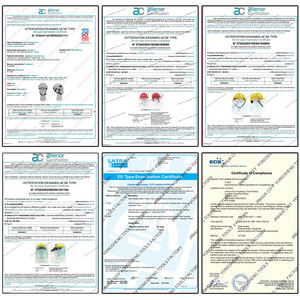 Set di caschi di sicurezza per Sport all'aperto regolabili in Abs di alta qualità con protezione auricolare e visiera - Product Image 4