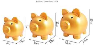 Alcancía de Cerdo 3D de Plástico PVC, la Mejor Decoración para el Hogar, para Adultos y Niños, Alcancía para Ahorrar <span class=keywords><strong>Dinero</strong></span>, para Cumpleaños y Festividades - Product Image 6