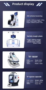 Équipement d'avion d'intérieur de VR 360 simulateur de vol de réalité virtuelle du degré 3D avec les verres 3D - Product Image 3
