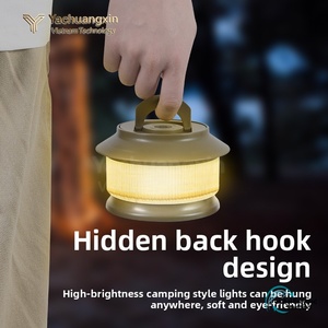 Outdoor camping warm <b>light</b> atmosphere lamp, sky canopy wind <b>rope</b> lamp, festival decoration tape measure lamp, yellow string lamp - Product Image 4