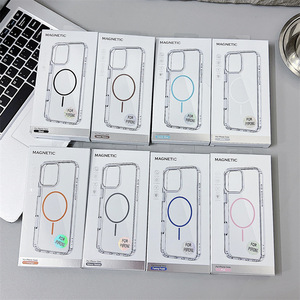 Anti-chute sans fil charge Transparent PC étui de téléphone portable magnétique antichoc protecteur pour <span class=keywords><strong>Iphone14</strong></span> Plus 15 16Pro Max - Product Image 3