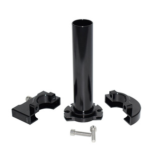 ด้ามจับแฮนด์มอเตอร์ไซค์อลูมิเนียมอัลลอยด์ CNC ขนาด 22 มม. ยาว 126 มม. สำหรับการปรับแต่ง อัพเกรด ทนทาน สีดำ - Product Image 2