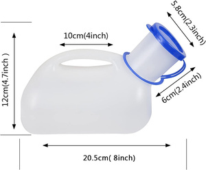 Factory Wholesale Plastic Toilet Unisex Funnel <strong>Urine</strong> Container Portable Pee Urinal <strong>Bottle</strong> - Product Image 2