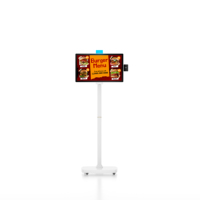 Usine 21.5 "Fast Food Restaurant Self Service Machines Kiosque de paiement Kiosque libre-service avec caméra HD d'imprimante 80mm