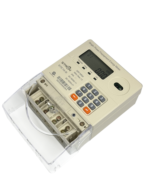 STS Prepaid Metering Keypad Single Phase Two Wire Electricity Meter Sub-Metering