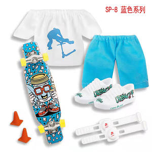 Jeu de Touches Cadeau <span class=keywords><strong>pour</strong></span> Enfant, Vêtements <span class=keywords><strong>pour</strong></span> Pantalon, <span class=keywords><strong>Mini</strong></span> Chaussures, Ensemble de Skateboard du Bout des Doigts - Product Image 4