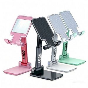 Live Broadcast Gift Wholesale Mobile Phone Holder Adjustment Folding Lazy <b>Tablet</b> Desktop <b>Stand</b> With Logo - Product Image 1