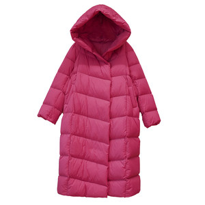<span class=keywords><strong>Doudoune</strong></span> <span class=keywords><strong>longue</strong></span> d'hiver pour femme, avec 90% de duvet de canard blanc, à capuche, avec manches longues et coupe oversize - Product Image 5