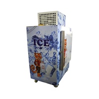 Congélateur vertical compact sur mesure pour usine, à porte simple, avec refroidissement direct par paroi, en acier galvanisé, efficacité énergétique 5 étoiles