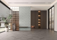 Carrelage de mosaïque hexagonale Style personnalisé Carrelage de crédence en céramique émaillée adapté au mur de fond de cuisine de salle de bain