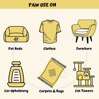 Pet Hair Remover Chien Chat Fourrure Grattoir Outil Double Face En Plastique Brosse Réutilisable Portable De Poche Fluff Rake pour Tapis Meubles