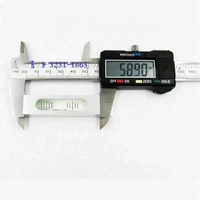 REALMAX DIY-Projekte Ausrichtungswerkzeug Glas-Wasserwaage Aluminiumlegierung Horizontal-Nivellierer Metall-Wasserwaage