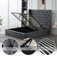 Chaise-lit moderne de salon de beauté, ensemble canapé de marque blanc royal, meubles à cadre unique, divan, lit de luxe king size