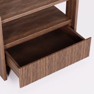 Armoire latérale convertible traditionnelle en teck massif pour chambre à coucher, appartement, salon, salle à manger, meubles de maison - Product Image 6