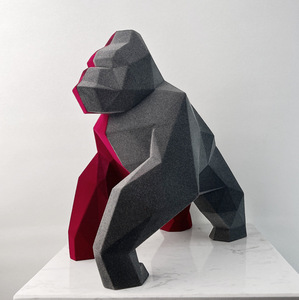 Ornements d'animaux en forme de gorille en flocage diamanté, style dessin animé nordique, couleurs assorties, modèle <span class=keywords><strong>Gibbon</strong></span>, accessoires pour chambre d'enfant - Product Image 6