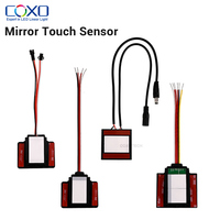Interrupteur tactile pour miroir LED, dimmable, anti-buée, 12V 24V, fonction mémoire, pour éclairage de meuble de salle de bain, modèle fin, direct usine