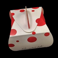 Kingwin personnalisé petite boîte de papier alimentaire papier kraft pliant pâtisserie gâteau beignet emballage gaufrage estampage disparition impression