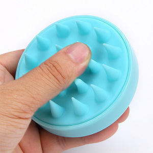 Wholesale for All Ages Silicone Soft Tooth Massage Handheld Shampoo Silicone Head Massager Clean Silicone Shampoo <b>Brush</b> - Product Image 4