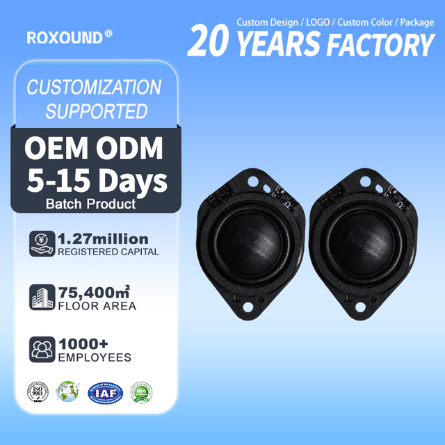 High Power Crisp Treble 1.25 Inch 8 Ohm 20W Tweeter Speaker Perceptive Driver for Living Room Entertainment Audio