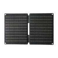 Panneau solaire pliable de haute qualité 10W avec sortie USB et Type-C, chargeur solaire portable ETFE pour le camping et la randonnée en plein air