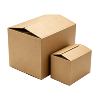 Boîte en carton ondulé, carton d'expédition kraft, boîte d'emballage pliable, impression de logo, recyclable pour l'e-commerce, l'envoi postal et le stockage