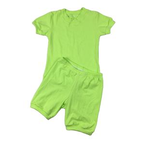Conjuntos de Ropa de Verano para Niños y Niñas de Algodón Suave en Colores Puros, Camisetas con Pantalones Cortos - Product Image 3