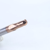 Tungsten Carbide Endmill pemotong mesin pemotong, mesin pemotong ujung karbida kepala bola