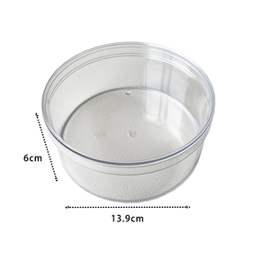 Wholesaler clear plastic cylinder box PS round plastic boxes tube packaging boxFood grade material for candy chocolate cookie