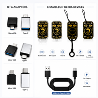 Mini simulateur de carte RFID Chameleon Ultra, émulateur IC/ID double fréquence, lecteur-graveur portable pour accès intelligent aux ascenseurs et hôtels