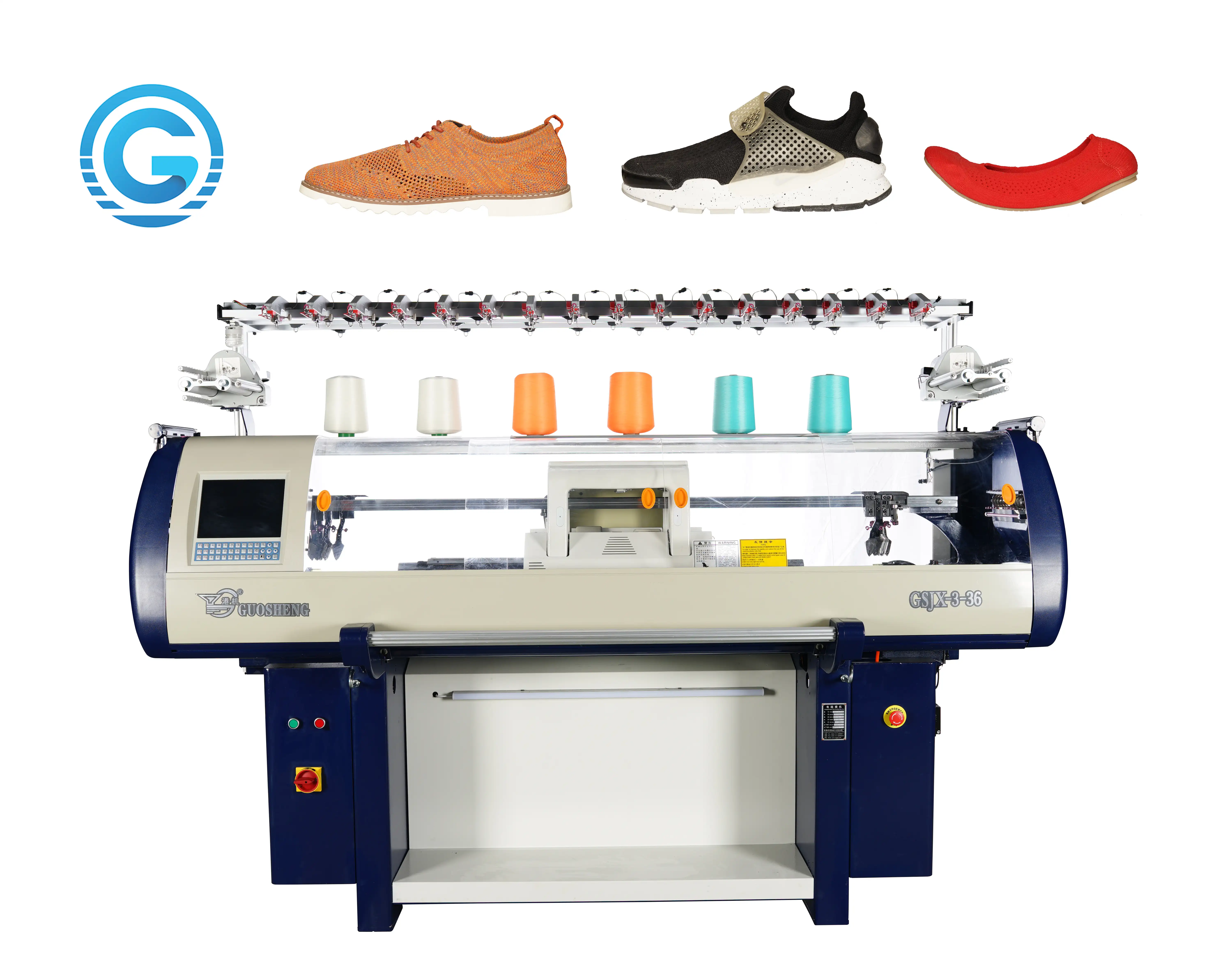 3D Flyknit Schoen Bovenste Breien Machines Guomao Fabrikant