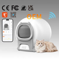 2026 Set Lengkap Produk Hewan Peliharaan Kotak Pasir Kucing Otomatis 65L dengan Set Air Mancur Pintar Perlengkapan Produk Hewan Peliharaan Pabrik OEM FOB Guangzhou