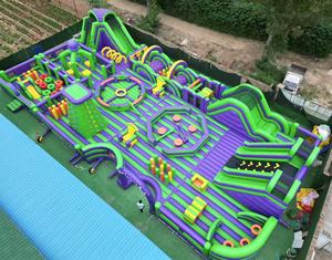 Nova Nhà Máy Bán Buôn PVC Thương Mại Lâu Đài Bơm Hơi Khổng Lồ Nhà Bị Trả Lại Pop Các Khóa Học Trở Ngại Cho Thuê Thân Thiện Với Môi 1 Năm - Product Image 6