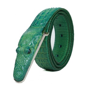 Großhandel Farbige Modische Design-Rindsleder-Spaltleder-Prägung Herren-Krokodilgürtel - Product Image 2